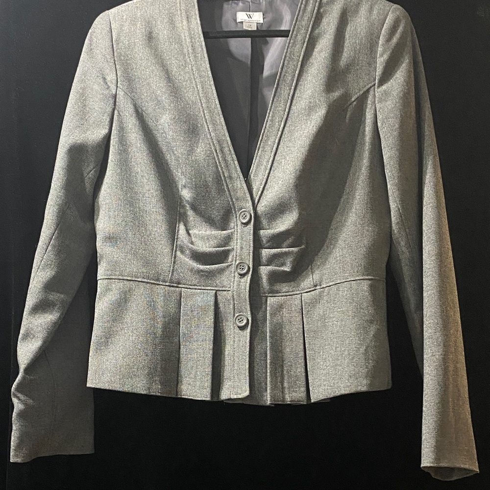 Worthington Classic Gray Suit with Skirt